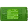 The back of a green battery pack with text and logos printed on it. Náhled obrázku produktu