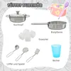 A collage of toy kitchen accessories. Produktbild-Vorschau