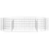 vidaXL Gabionen-Hochbeet Verzinktes Eisen 200x100x50 cm Produktbild-Vorschau 4