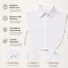 Einsteckkragen, Blusenkragen, abnehmbare Hälfte Shirt Produktbild-Vorschau 2