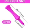 A pink golf tee is shown with measurements and quantity. Produktbild-Vorschau