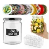 SuperButelki - 8x Słoiki szklane 540 ml z zakrętkami fi 82 Podgląd zdjęcia produktu 1