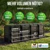 DEUBA® Komposter 800L 135x72x83cm witterungsbeständig Produktbild-Vorschau 7