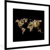 MuchoWow® Gerahmtes Poster Karte - Welt - Schlange - Design Produktbild-Vorschau 1