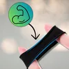 J&W Set di elastici per capelli da donna Meidani nero Anteprima dell’immagine prodotto 6