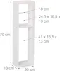 Relaxdays Toilettenpapierhalter, Walnussholz, Wandmontage Produktbild-Vorschau 4