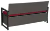 Poly-Rattan 3er Sitzbank MCW-F39, Gartenbank Truhenbank, Produktbild-Vorschau 8