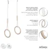 MAMOI® Balançoire trapèze, roues de gymnastique en bois, Voir les images du produit 2