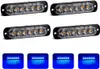 4x LED MODRÉ INDIKÁTORY VÝSTRAŽNÁ LAMPIČKA Diaľkové Náhľad obrázku produktu 3