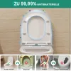 Toilettendeckel D Form WC-Sitze, Kurzer Toilettensitz mit Produktbild-Vorschau 15