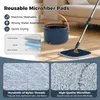 COSTWAY Mop+wiadro 4L, mop płaski z wyciskaczem, głowica Podgląd zdjęcia produktu 4