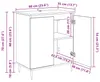 vidaXL Sideboard Chêne Artisan 60 x 35 x 70 cm Matériau Voir les images du produit 8