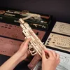 3D puzzle, guľomet AK-47, ROKR, Drevo, 315 dielikov Náhľad obrázku produktu 15