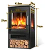 Jopassy Elektrokamin 900W/1800W Kamin elektrisch Standkamin Produktbild-Vorschau 7