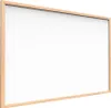 A whiteboard with a wooden frame, presented from a slight angle. Produktbild-Vorschau