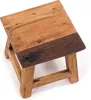 Fusshocker PALO | 27x26cm (HxB), rustikaler Holzhocker Produktbild-Vorschau 8