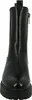 A front view of a black Chelsea boot with a thick sole. Produktbild-Vorschau