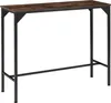 Table de bar industrielle Kerry 120x40x100,5cm - Bois foncé Voir les images du produit 1