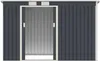 Juskys Metall Gerätehaus M mit Holzunterstand rechts, Produktbild-Vorschau 10