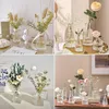 12 pièces de vase en verre ，Décoration de la maison vase de Voir les images du produit 11