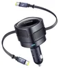 Cargador para coche Baseus Enjoyment Max con cables USB-C + Vista previa de la imagen del producto 1