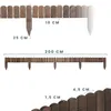 Woodygift Holz Palisade Gartenzaun Rasenkante Produktbild-Vorschau 2