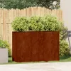 vidaXL Bac à plantes rouillé 120x40x80 cm Acier résistant Voir les images du produit 2