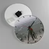Wanduhr - Rund - Glasuhr - Fantasie Krieg - 30x30cm - Produktbild-Vorschau 2