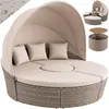 Casaria Isola Prendisole Ø185cm Salottino Polyrattan Anteprima dell’immagine prodotto 1