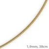 1,9mm Kette Collier Schlangenkette aus 585 Gold Gelbgold Produktbild-Vorschau 2