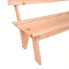 Massivholz Gartenbank 3-Sitzer mit Rückenlehne - 150 x 62 Produktbild-Vorschau 6