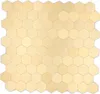 Mosaikfliese Selbstklebende Mosaike hexagonal metall gold Produktbild-Vorschau 1
