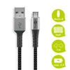 goobay Micro USB naar USB-A stoffenkabel met metalen Productafbeelding-voorbeeld 15