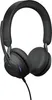 A studio shot of a black Jabra headset against a white background. Produktbild-Vorschau