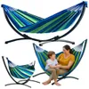 Amaca da giardino con telaio per due persone, verde e blu, Anteprima dell’immagine prodotto 1