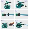 Garten Rasensprenger 360°, rotierender Sprinkler mit 3 Produktbild-Vorschau 5