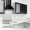 Noir Hotte aspirante rétro noir acier 60cm 430 m³/h Voir les images du produit 2