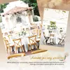 confezione da 6 tovaglie rotonde in poliestere bianco da 90 Anteprima dell’immagine prodotto 6