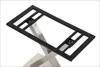 A table base with a black rectangular frame and a silver criss-cross support structure, shown against a white background. Podgląd zdjęcia produktu