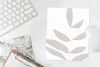 MuchoWow® Mauspad Mousepad Blätter - Design - Pastell 19x23 Produktbild-Vorschau 5