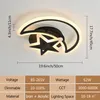 Moderne LED Deckenleuchte Stern Mond 3000K-6000K Dimmbare Produktbild-Vorschau 3
