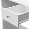 vidaXL Toaletní stolek Dřevěný materiál 75x40x141 cm Bílý Náhled obrázku produktu 4