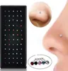 60 Stück Nasenringe, Piercing, attraktiver Strass, angenehm Produktbild-Vorschau 3