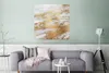 MuchoWow® Poster Marmor - Muster - Gold - Weiß 75x75 cm - Produktbild-Vorschau 5
