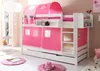 Etagenbett "Marcel" Kiefer weiß Classic (Rosa-Pink) Produktbild-Vorschau 1