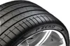 A close-up of a car tire. Voir les images du produit