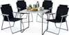 XL 5-teiliges Campingmöbel Set Alu mit Tragegriff Camping 80x60x68cm Schwarz Produktbild-Vorschau