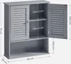VASAGLE Hängeschrank Badezimmerschrank Wandschrank, 20 x 60 Produktbild-Vorschau 7