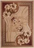 A flat lay image of a rug with a floral and geometric pattern. Produktbild-Vorschau