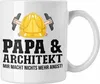 Trendation - Papa und Architekt Tasse Geschenkidee Vater Produktbild-Vorschau 1